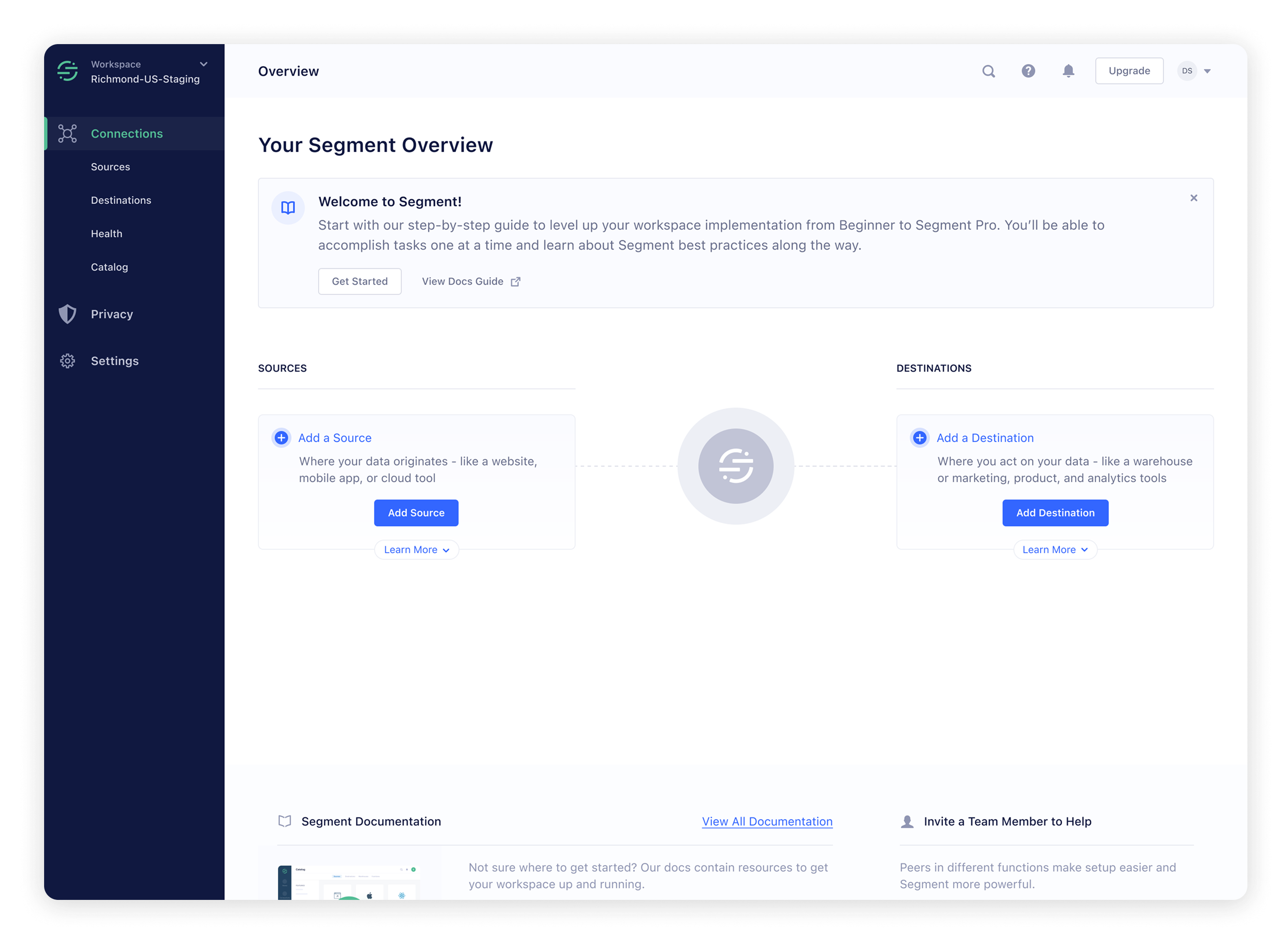 Helping new users implement Segment faster – gallery 1